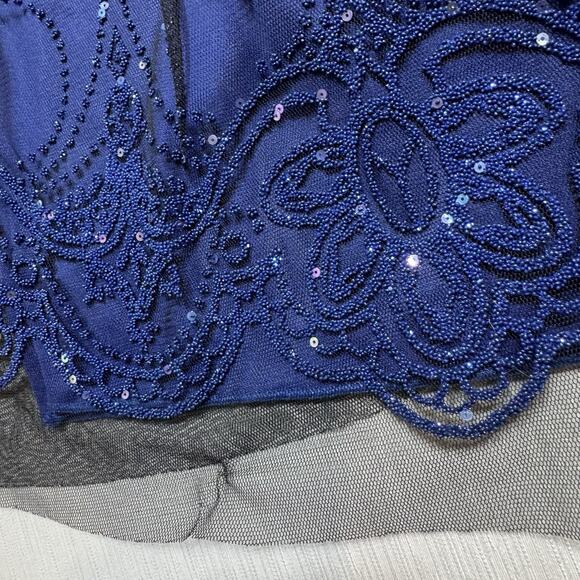 Taboo Y2k Babydoll Size M Dress Sheer Glitter Beaded Fairy Grunge Whimsigoth - Picture 9 of 12